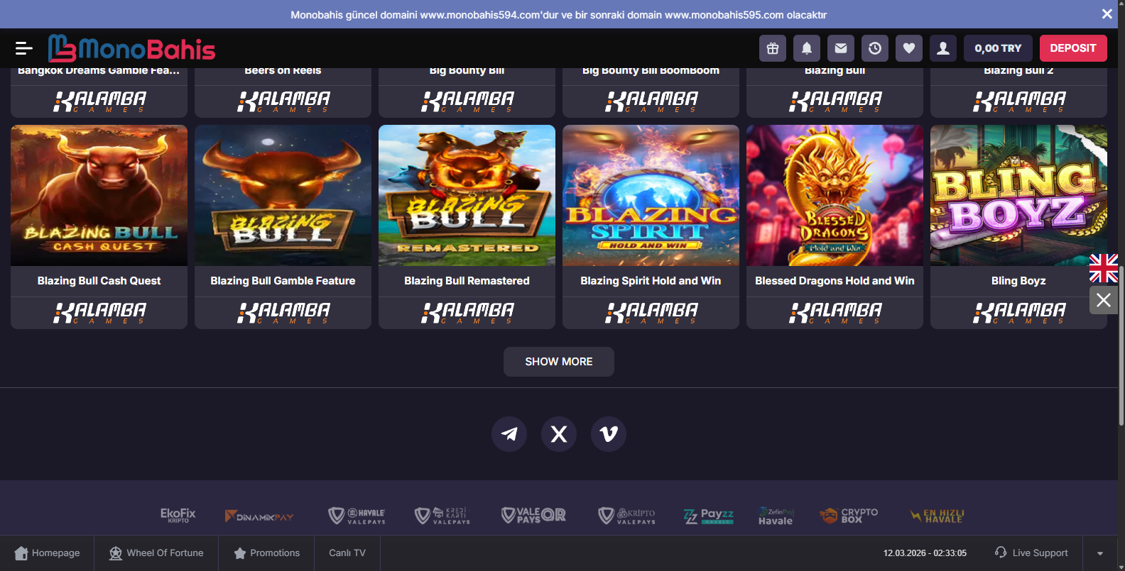 Monobahis Top Casino Oyunları