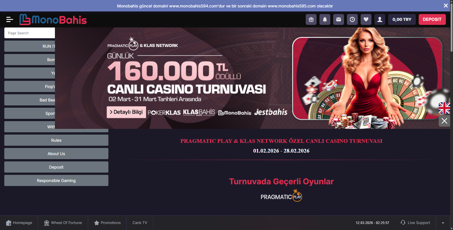 Monobahis Yüksek Limitli Oyunlar